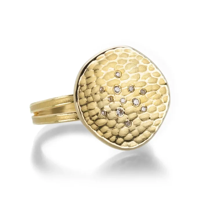 Split Shank Glacier Ring with Diamonds