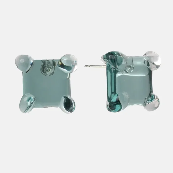 Square Prong Set Earrings