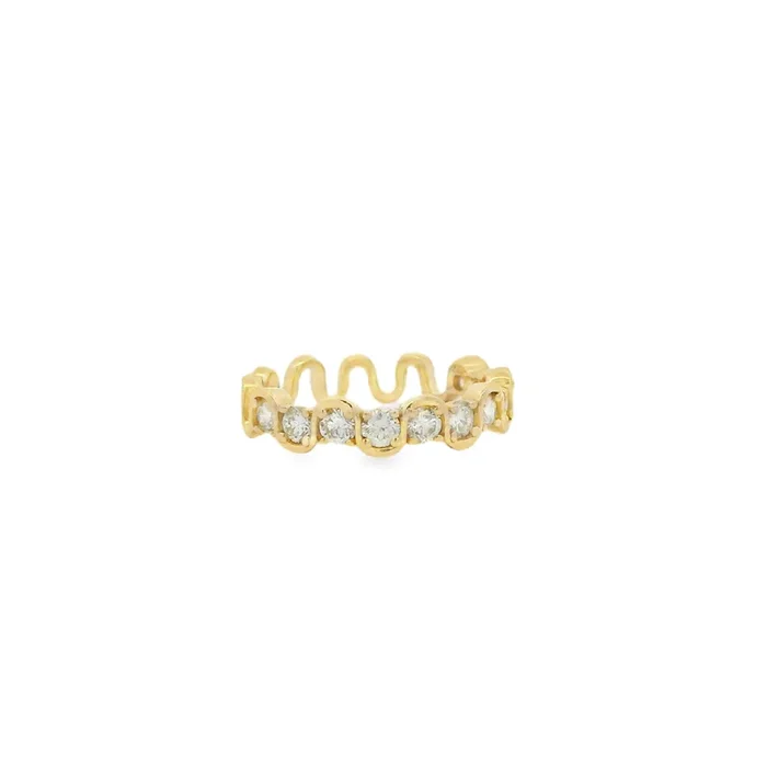Squiggly Diamond Ring