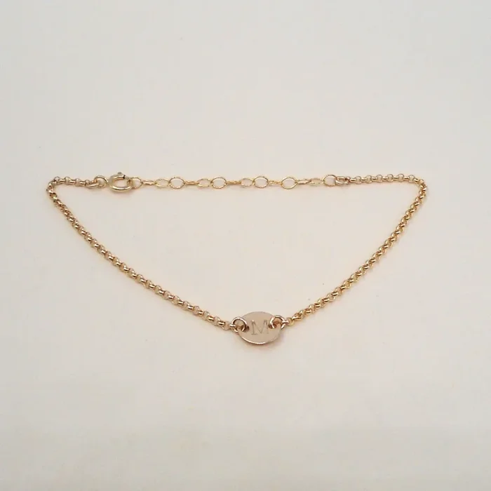 Stamped Initial Bracelet Wholesale