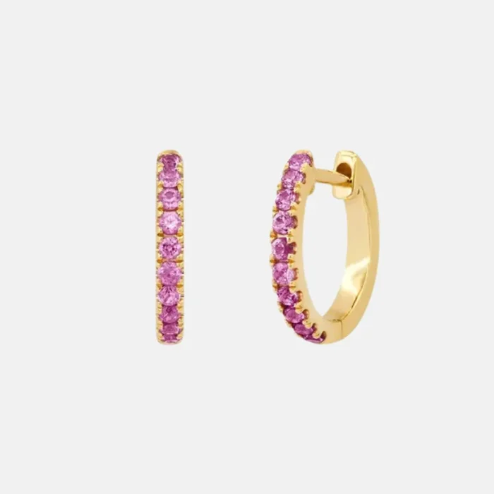 Standard Gemstone Huggies