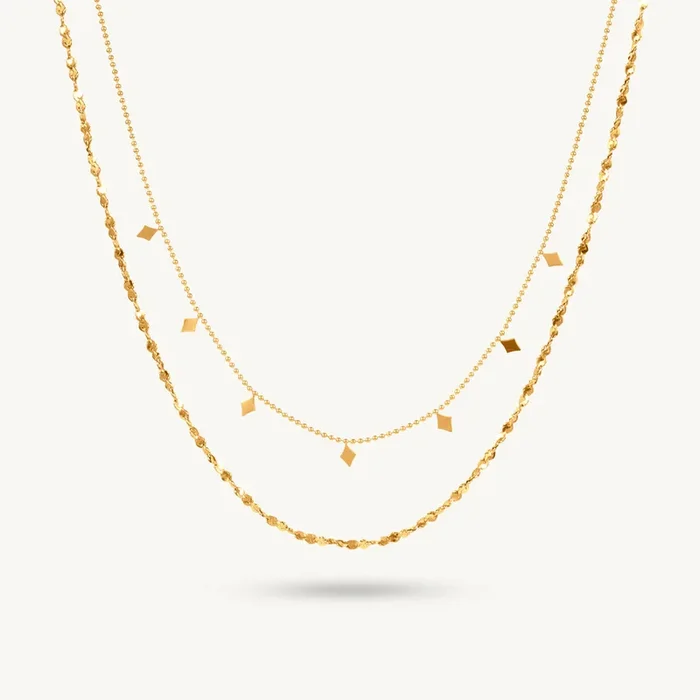Star Charm Double Layered Necklace