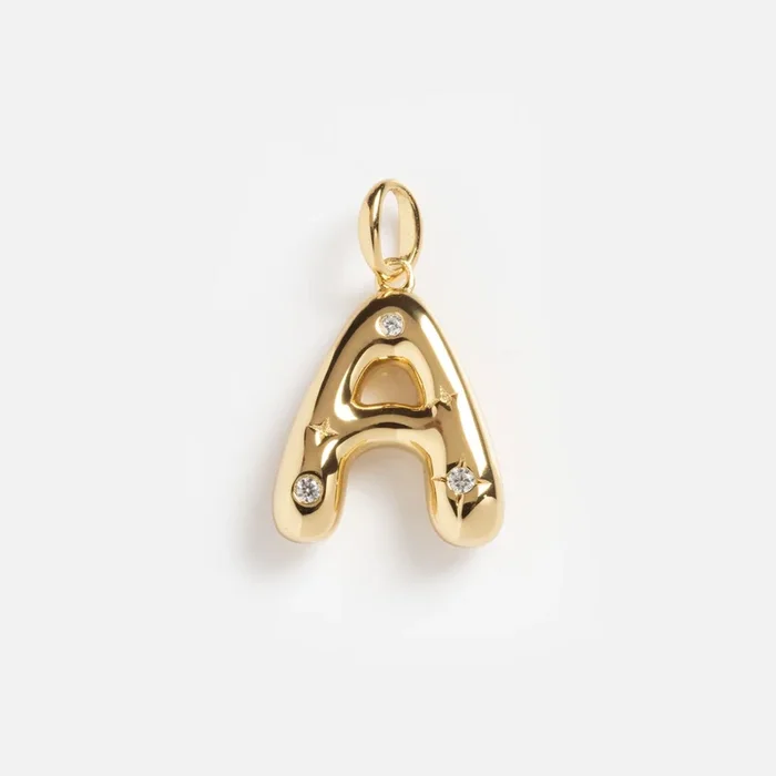 Star Crossed Celestial Bubble Letter Charm