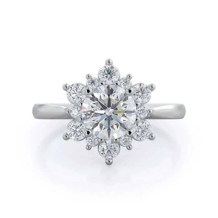 Star Halo Diamond Engagement Ring – Home Preview