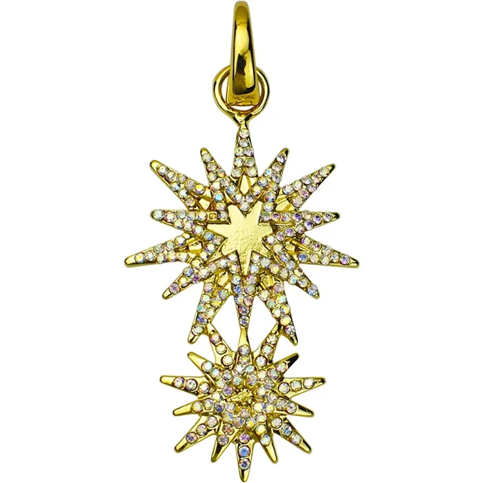 Star Of Wonder Open Ring Charm (Goldtone)