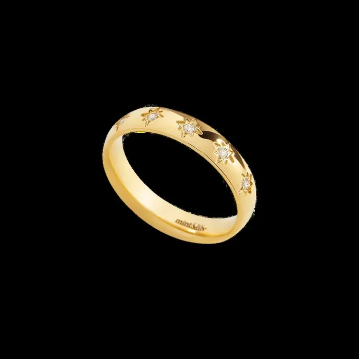 Star Set Stacking Ring