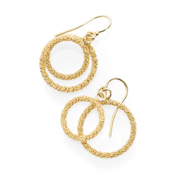 Stardust Double Circle Earrings