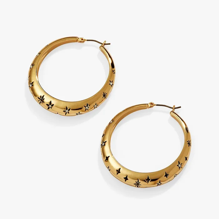 Stargazer Hoop Earrings