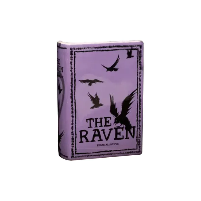 Steel Mill and Co. Large Book Vase, the Raven – Purple