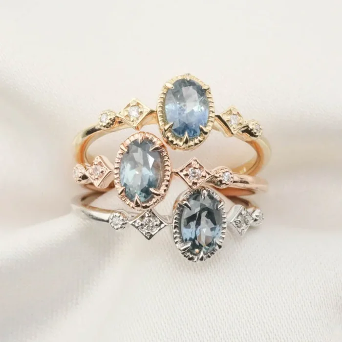 Stella Ring, 0.60ct Montana Sapphire
