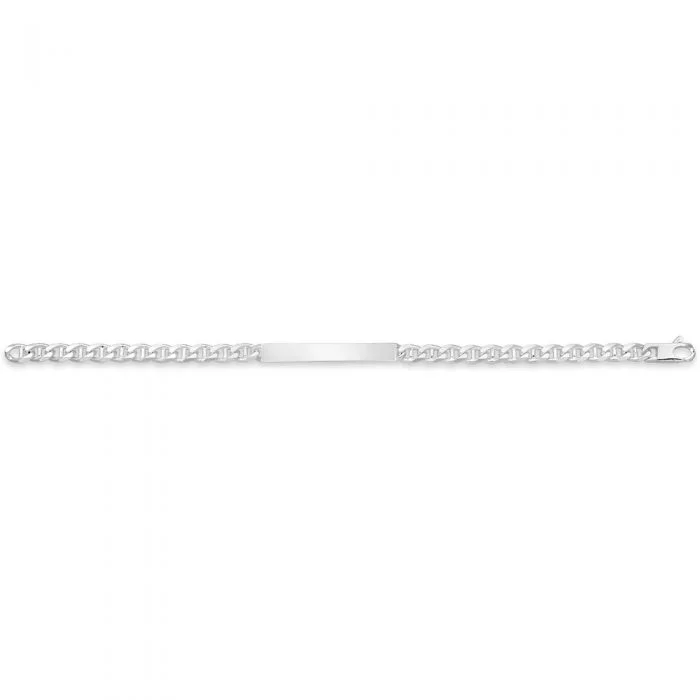 Sterling Silver 20.5cm Anchor ID Bracelet