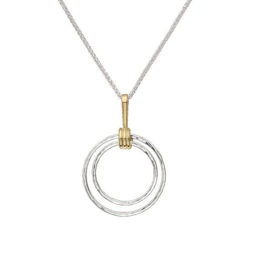 Sterling Silver and Yellow Gold Harmony Pendant