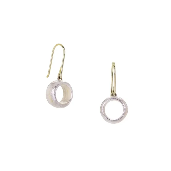 Sterling Silver Barrel Earrings