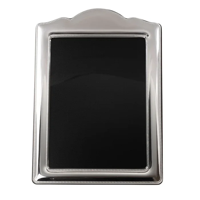 Sterling Silver Beaded Vanity Border Picture Frame 5×7