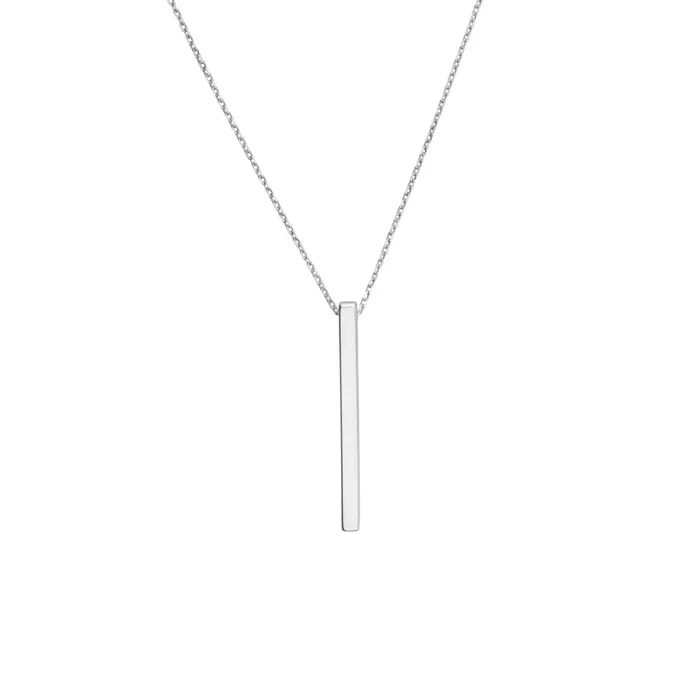 Sterling Silver Cube Adjustable Necklace