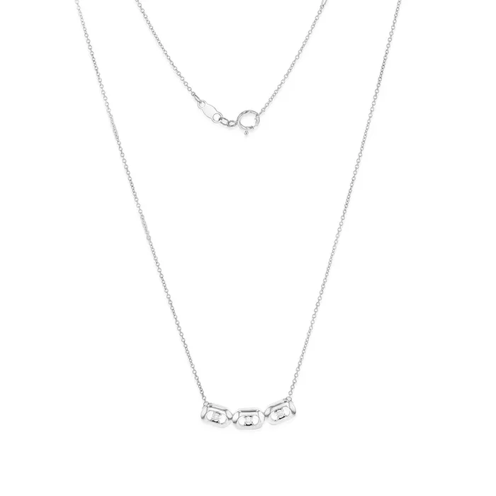 Sterling Silver Diamond Chain Length 40cm+3cm Extender