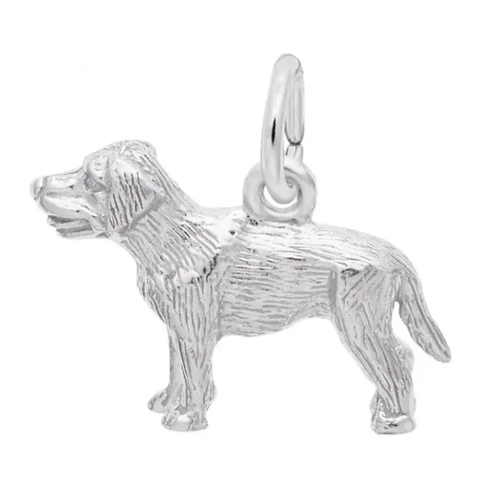 Sterling Silver Labrador Charm