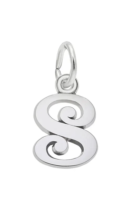 Sterling Silver Letter S Charm