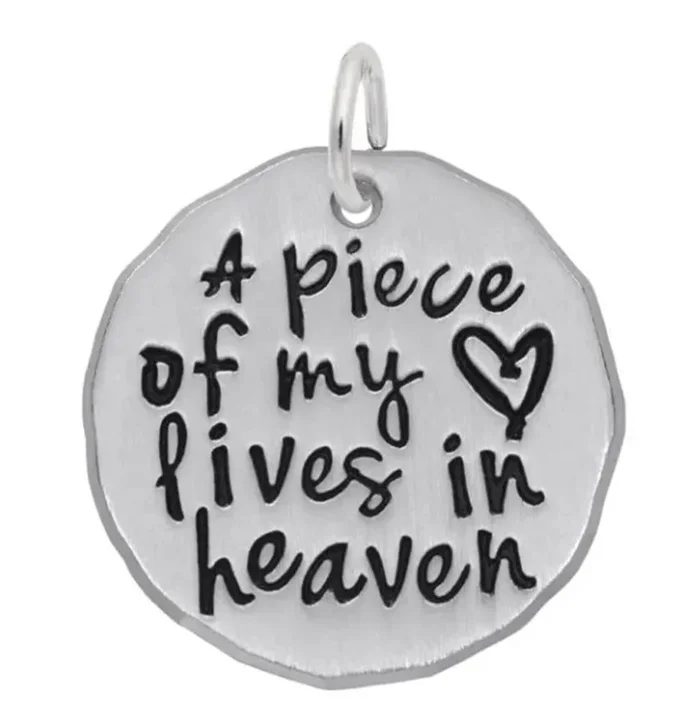 Sterling Silver Piece Of My Heart Charm