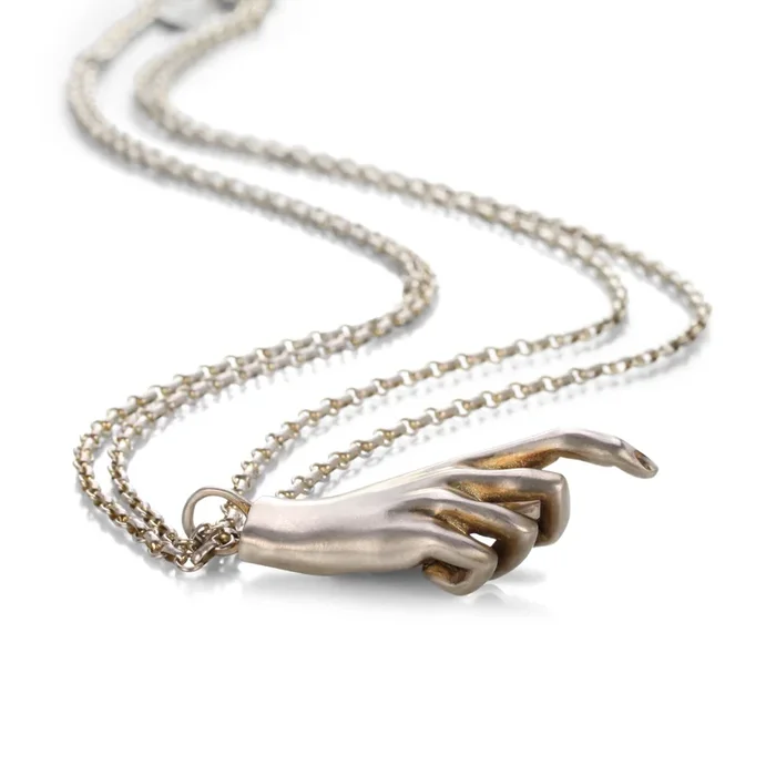 Sterling Silver Pope’s Hand Pendant Necklace