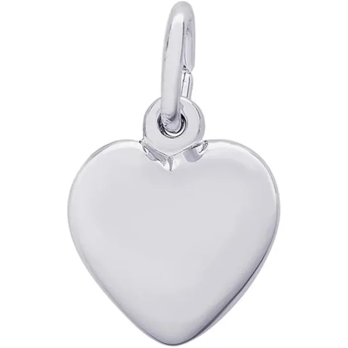 Sterling Silver Puffy Heart Charm