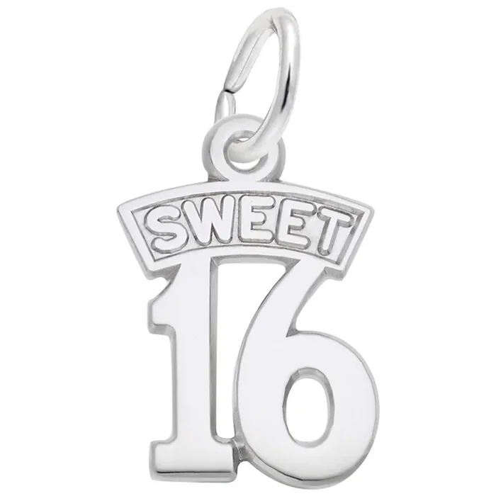 Sterling Silver Sweet Sixteen Charm