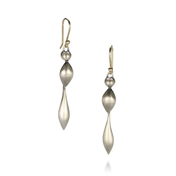 Sterling Silver Wingless Wasp Earrings