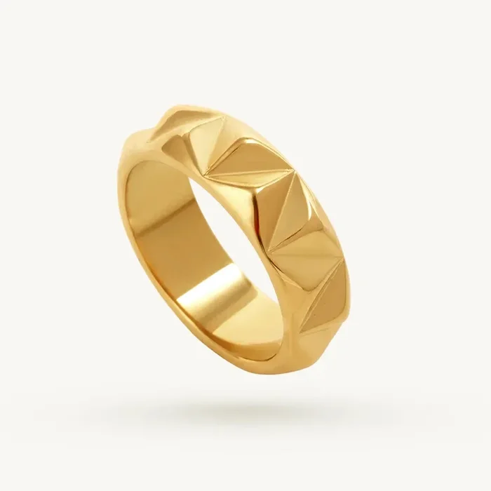 Striking Prism Band Ring