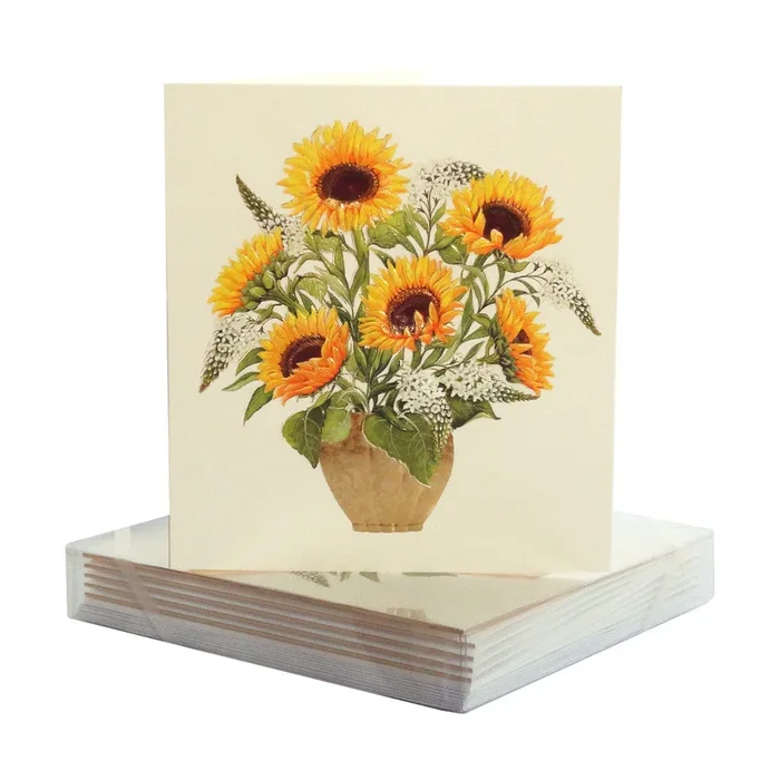 Sunflowers Note Cards, Set of 8