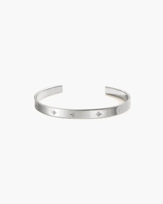 Sunset-Boulevard-Armreif in Silber