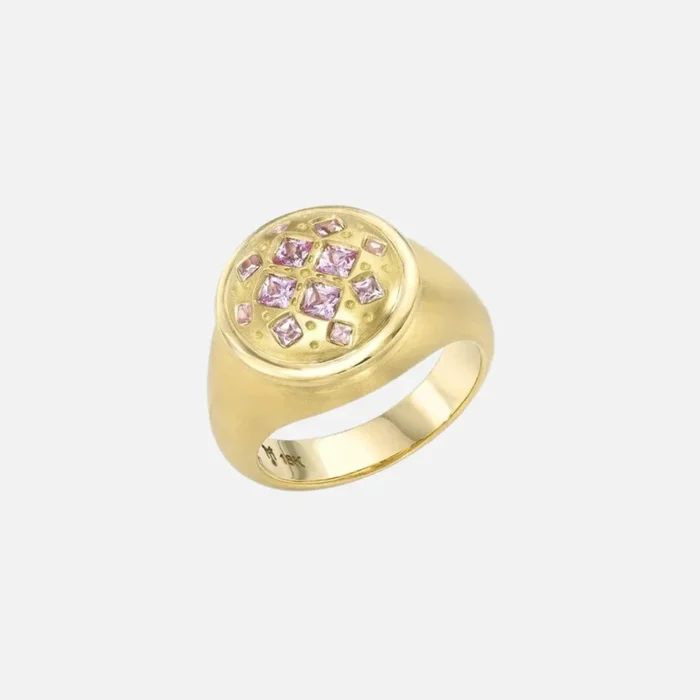Sunset Sapphire Pinky Ring