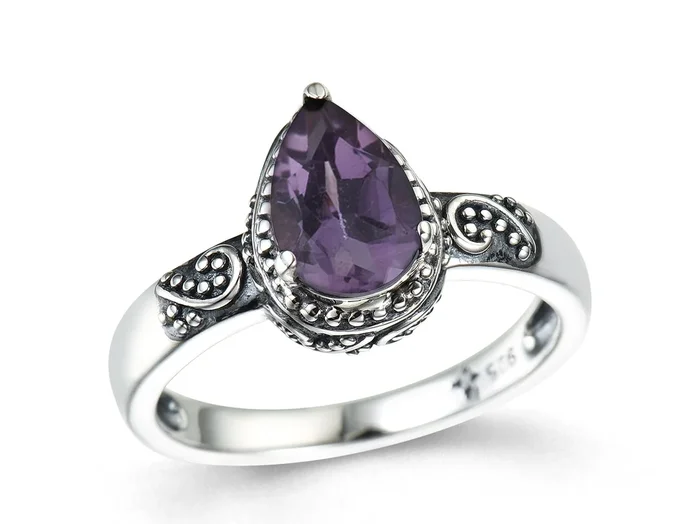 Susan Mini Amethyst Ring