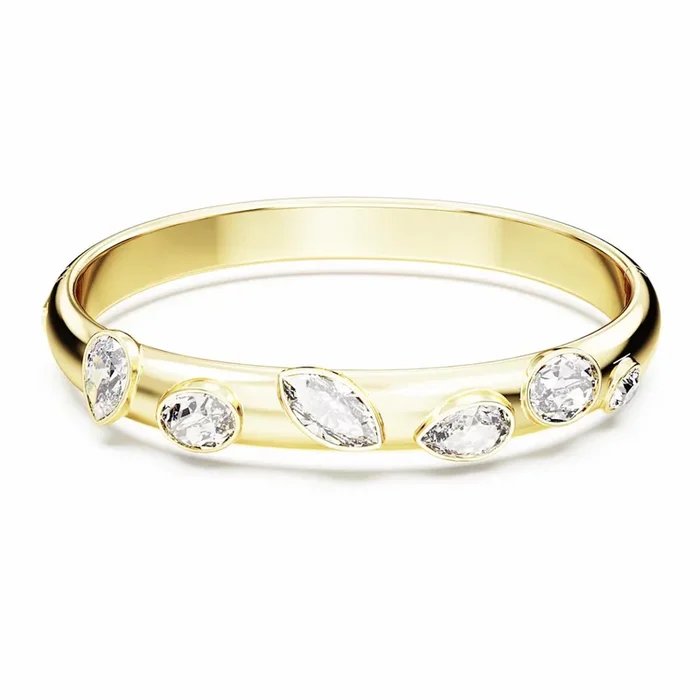 Swarovski Dextera Bangle Bracelet in Yellow Tone Plate