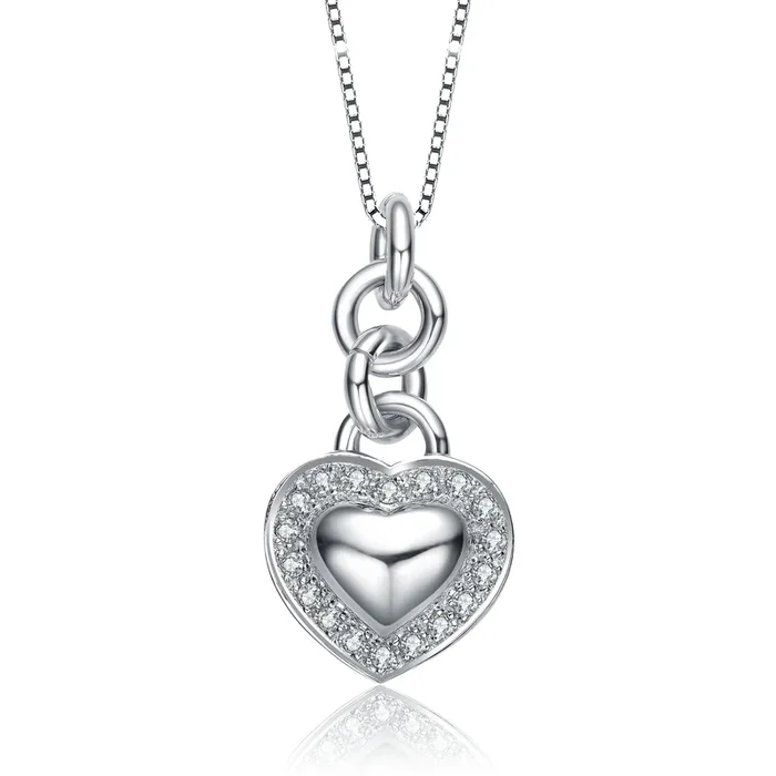 Sylvie Pavé Heart Pendentif Necklace