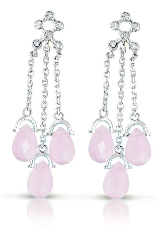 Sylvie three Strand Drop Earrings