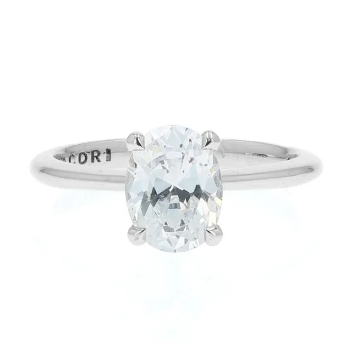 Tacori 18k Gold Founder’s Collection Oval Diamond Solitaire Engagement Ring
