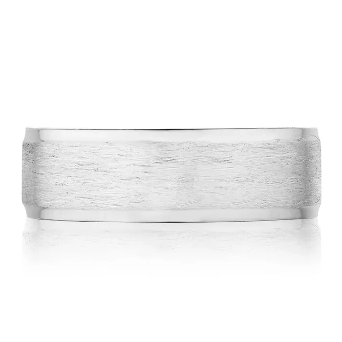 Tacori 18k Gold Men’s Classic Bevel Edge Brushed Finish Wedding Band