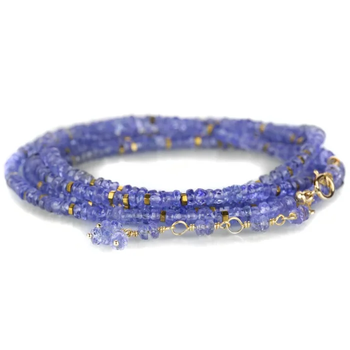Tanzanite Confetti Wrap Bracelet