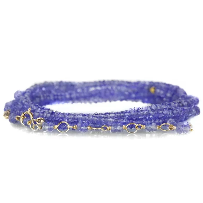Tanzanite Wrap Bracelet – 34″