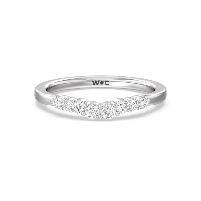 Tapered Classic Diamond Wedding Band