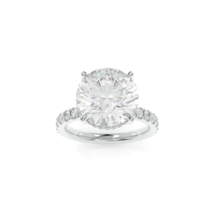 Taylor Ring – 4.28ct F VS1 Round Lab Grown Diamond