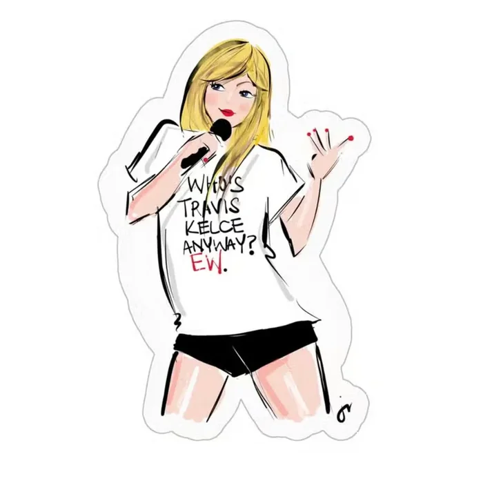 Taylor Swift Who’s Travis Sticker
