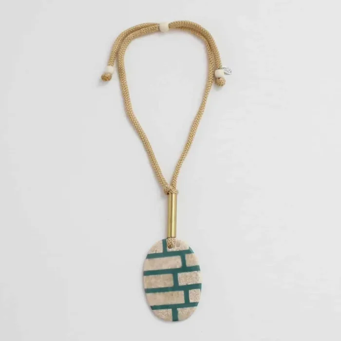 Teal Brick Lucia Necklace