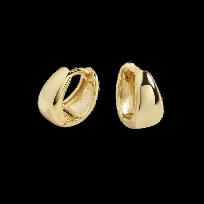 Teardrop Huggie Hoop Earrings