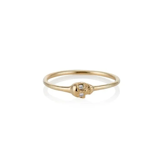 Teensy Memento Mori Skull Ring