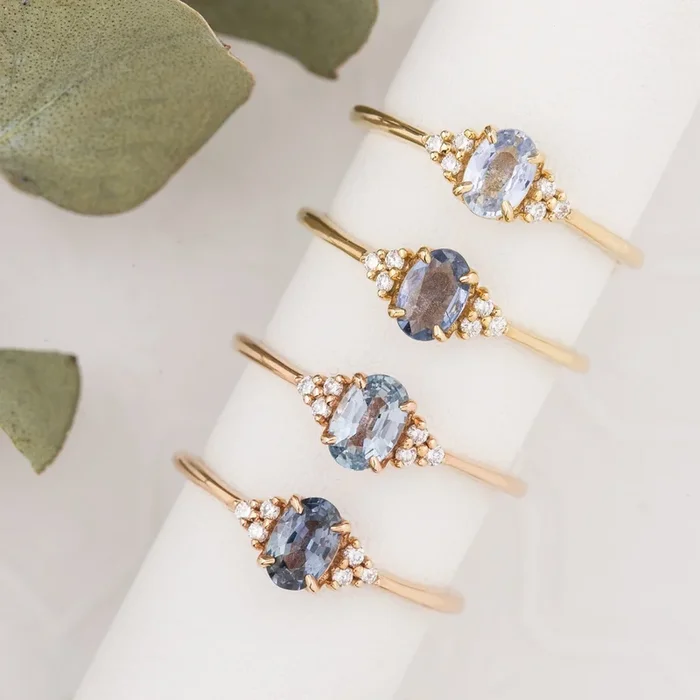 Teresa Ring, 0.50ct Blue Madagascar Sapphire