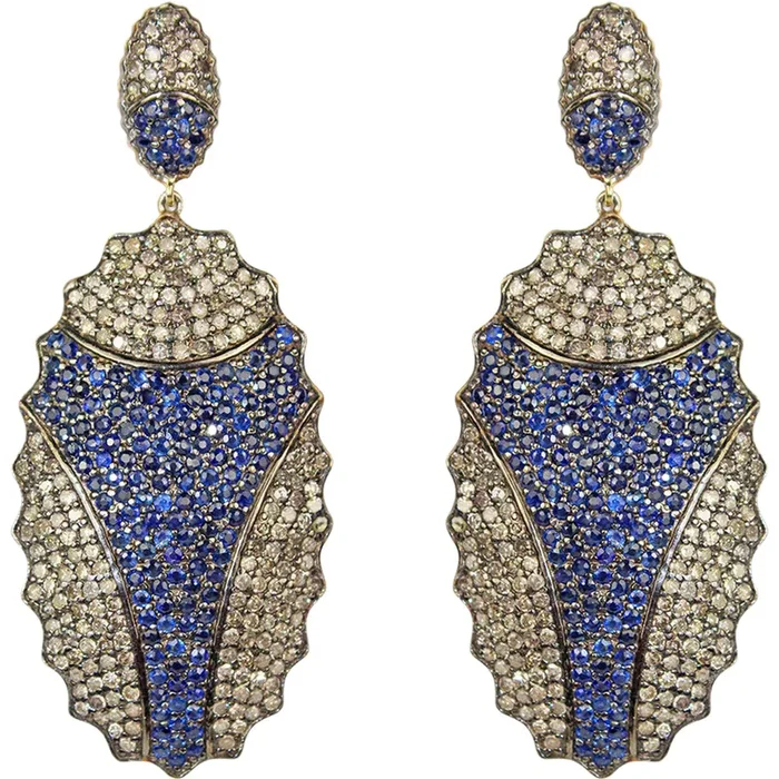 The Queens Sapphire and Diamond Earrings