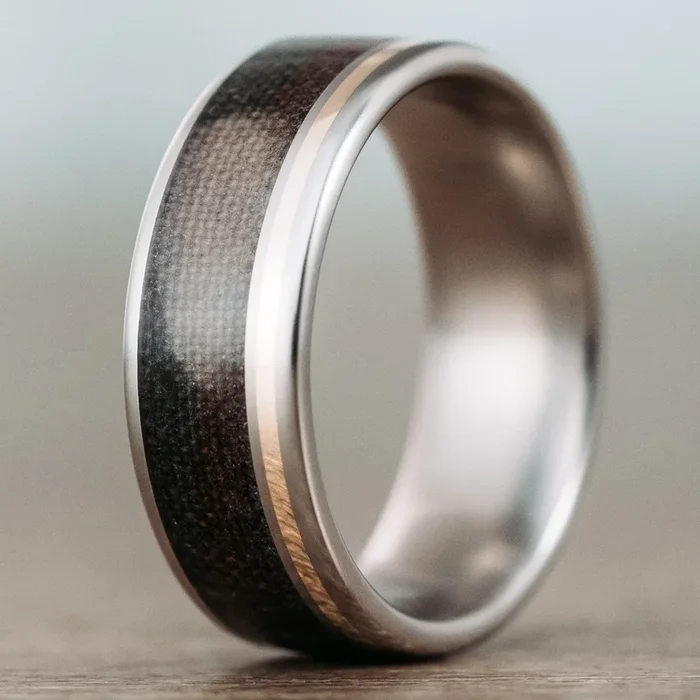 The Ranger | Men’s Titanium Wedding Band with US Army OCP Uniform & Offset Metal Inlay