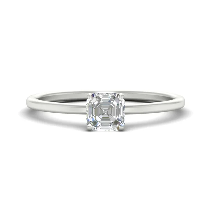 Thin Classic Solitaire Ring