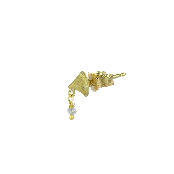 Thorn Earring with Diamond Bead